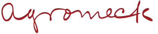 Agromeck red logo.